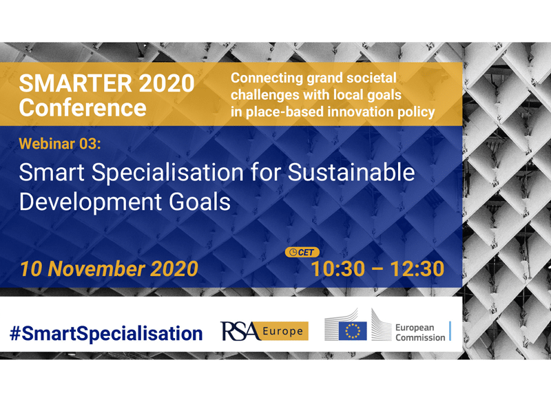 Post Image - SMARTER 2020 Conference Webinar series - Smart Specialisation for Sustainable Development Goals