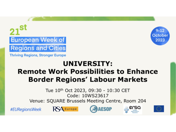 Post Image - Remote Work Possibilities to Enhance Border Regions Labour Markets
